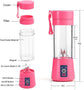 USB Rechargeable Juicer Blender 6 Blades Stainless Steel Material 380ml Electric Mini Juicer Blender For Personal Size