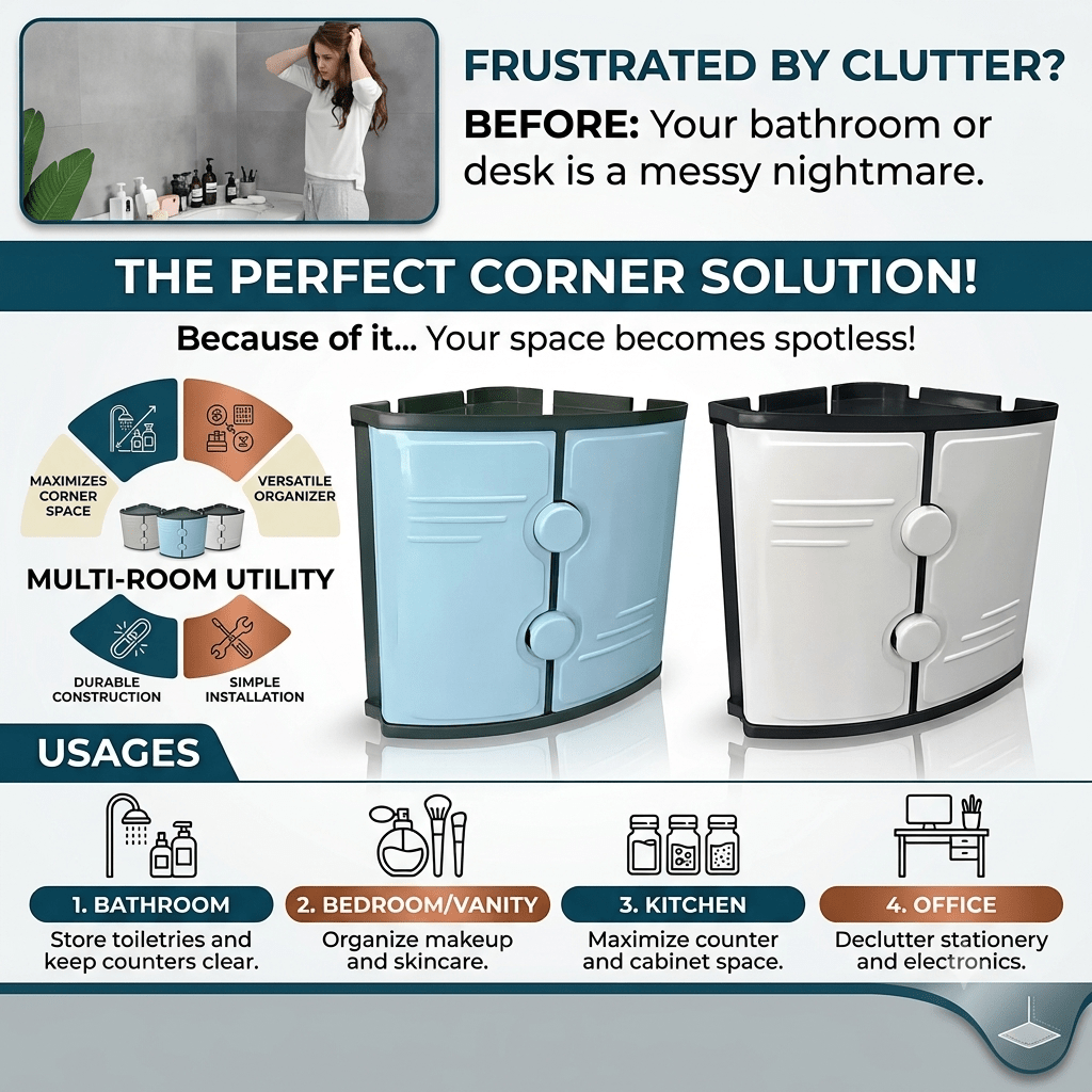 Bathroom corner cabinet for bathroom accessories - My Store