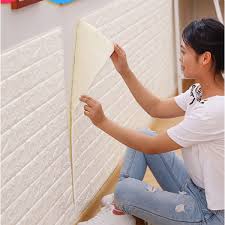 PE Foam 3D Wall Paper Safty Home Decor Wallpaper DIY Wallpaper Brick Living Room Kids Bedroom Decorative Sticker