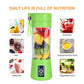 USB Rechargeable Juicer Blender 6 Blades Stainless Steel Material 380ml Electric Mini Juicer Blender For Personal Size