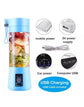 USB Rechargeable Portable Mini Blender Juicer – 6-Blade 380ml Personal Size Smoothie Mixer | Double-Click Safety Start | Fruit Juice Bottle Machine by Bee To Door